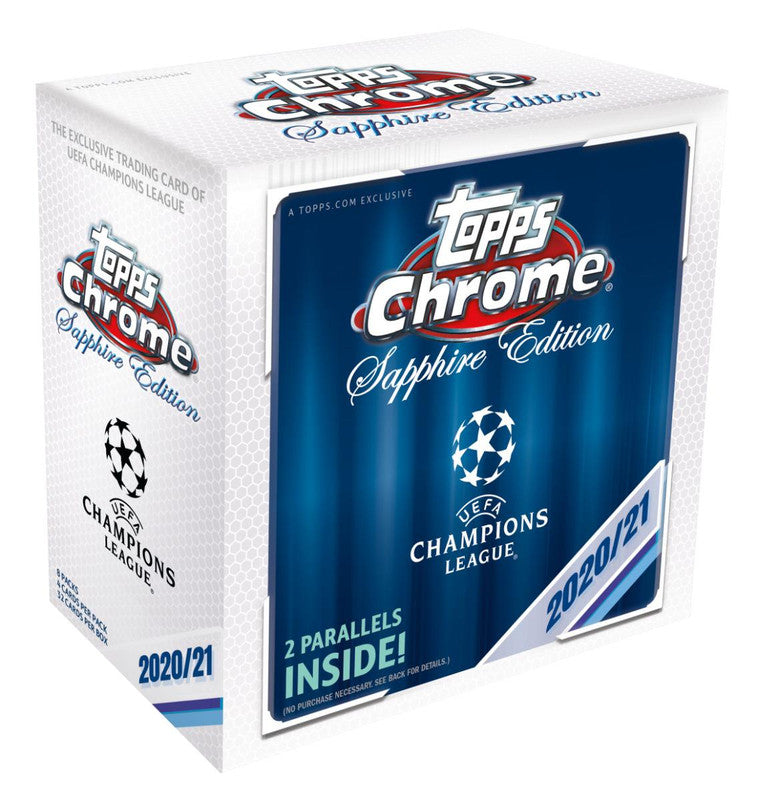 2020/21 Topps UEFA Champions League Chrome Sapphire Soccer Hobby Box