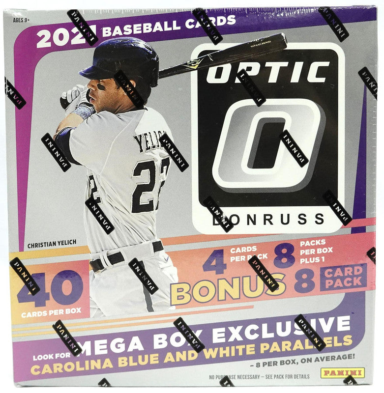 2021 Panini Donruss Optic Baseball Mega Box (Carolina Blue and White Parallels!)