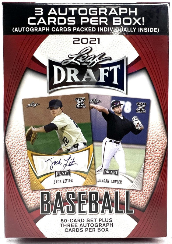 2021 Leaf Draft Baseball Hobby Blaster Box