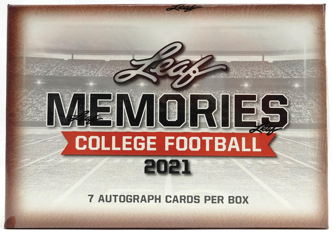 2021 Leaf Memories College Football Hobby Box