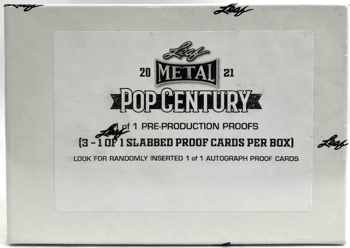 2021 Leaf Metal Pop Century 1/1 Pre-Production Proof Hobby Box