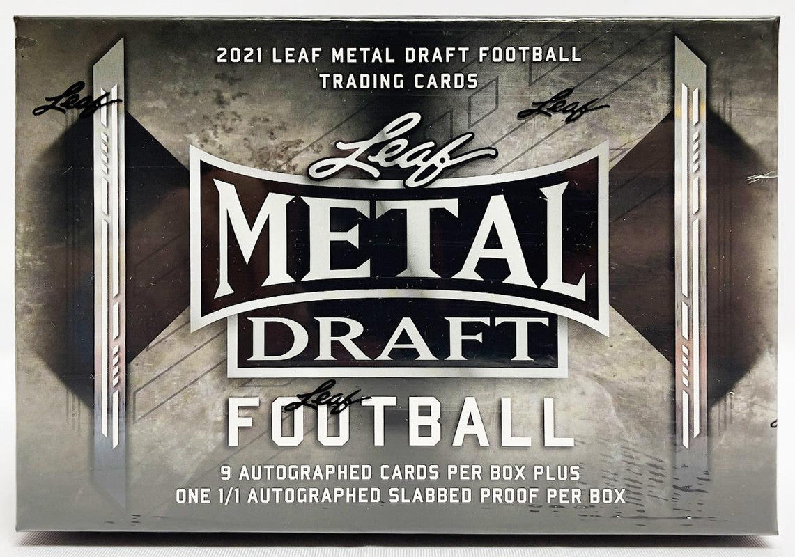 2021 Leaf Metal Draft Football Hobby Jumbo Box