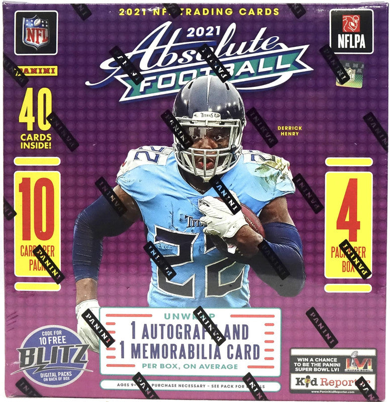 2021 Panini Absolute Football Mega Box (Teal Parallels!) (Fanatics)