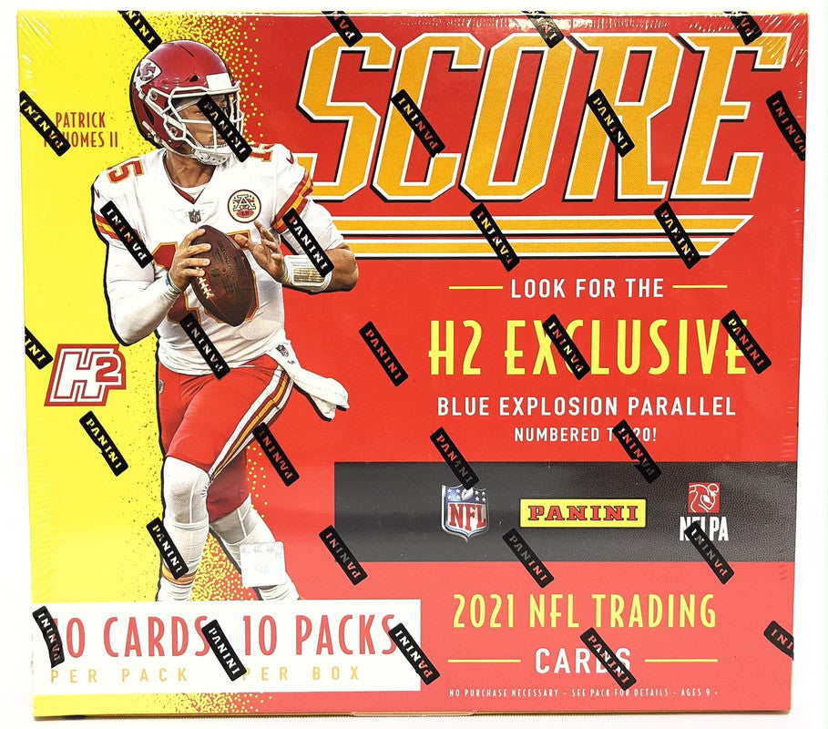 2021 Panini Score Football H2 Hobby Hybrid Box