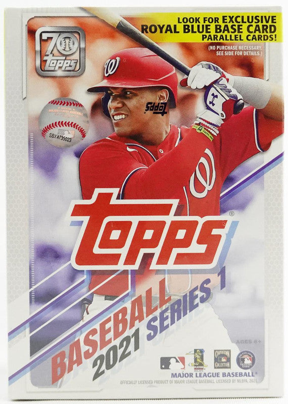 2021 Topps Series 1 Baseball Blaster Box (Royal Blue Parallels!)