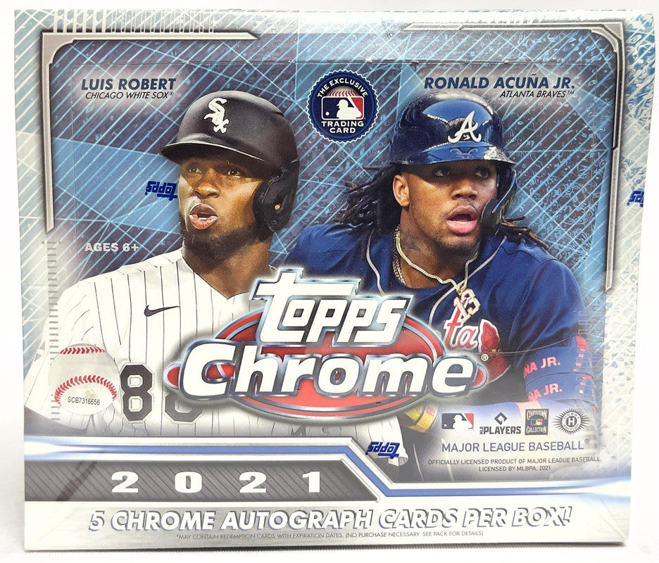 2021 Topps Chrome Baseball Hobby Jumbo Box