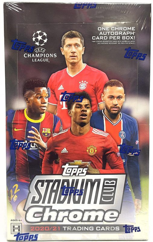 2020/21 Topps UEFA Stadium Club Chrome Soccer Hobby Box