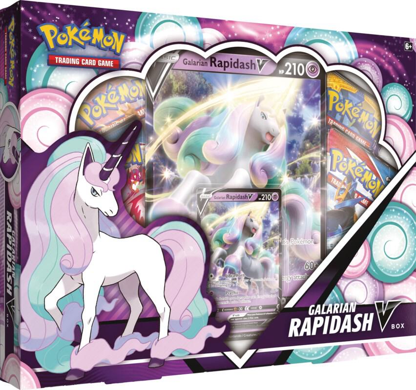 Pokemon Sword and Shield: Galarian Rapidash V Box