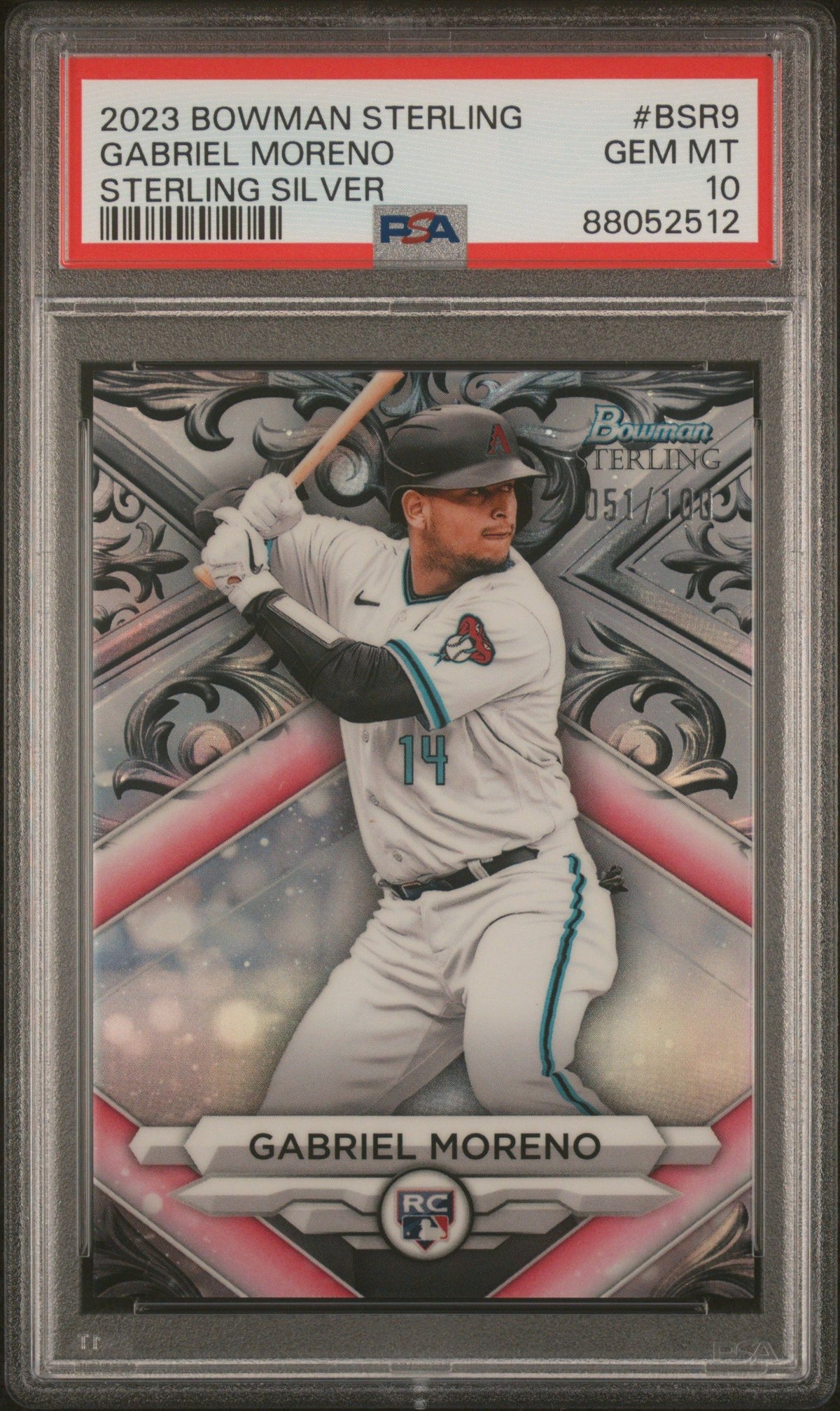 2023 Bowman Sterling Gabriel Moreno Sterling Silver PSA 10