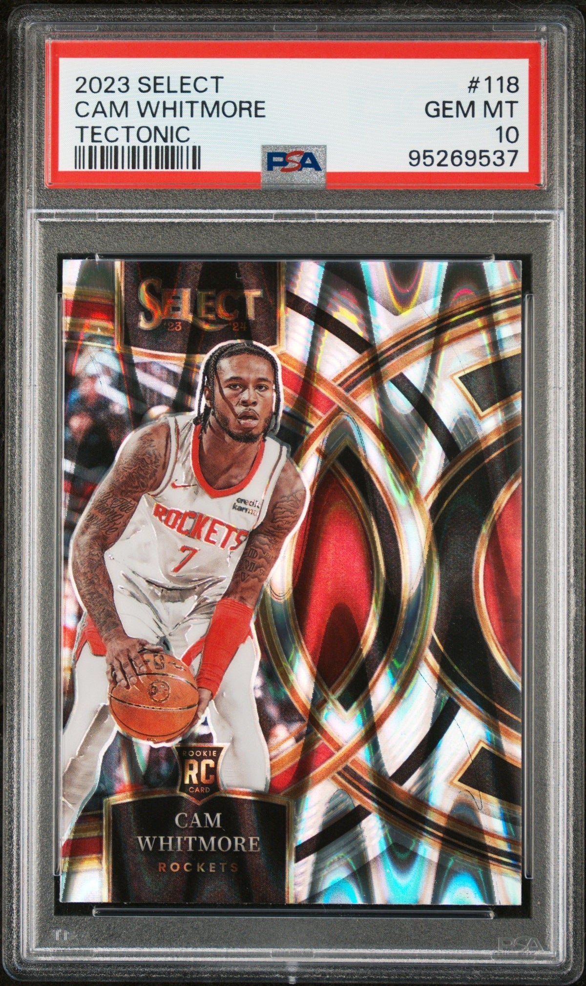 2023 Panini Select Cam Whitmore Tectonic PSA 10