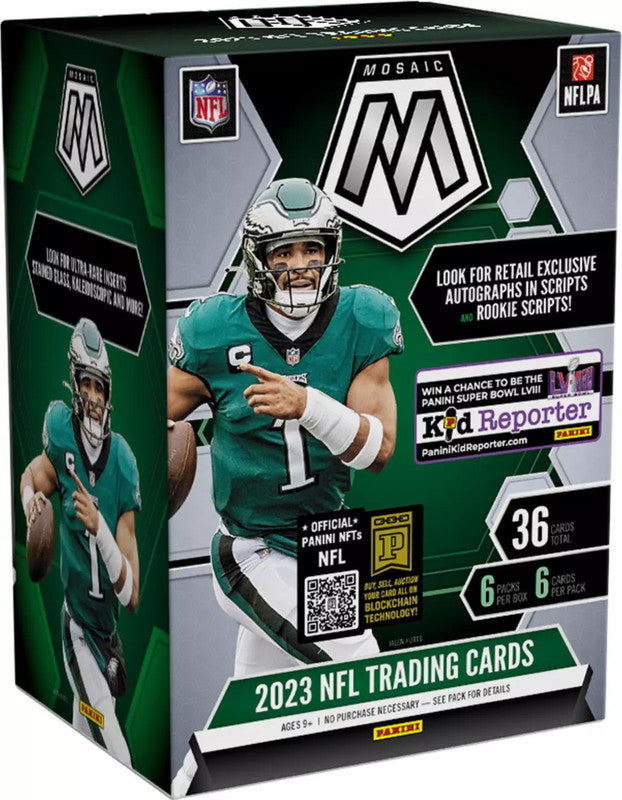 2023 Panini Mosaic Football 6-Pack Blaster Box (Orange Fluorescent Parallels!)