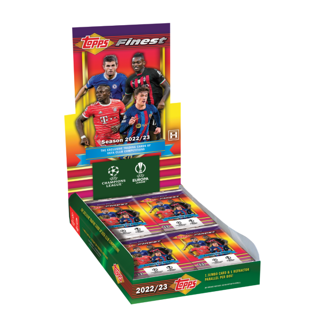 2022/23 Topps Finest Flashbacks UEFA Club Competitions Soccer Hobby Box