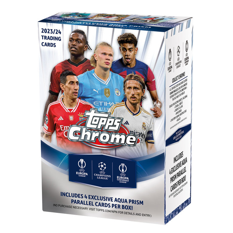 2023/24 Topps Chrome UEFA Club Competitions Soccer Blaster Box