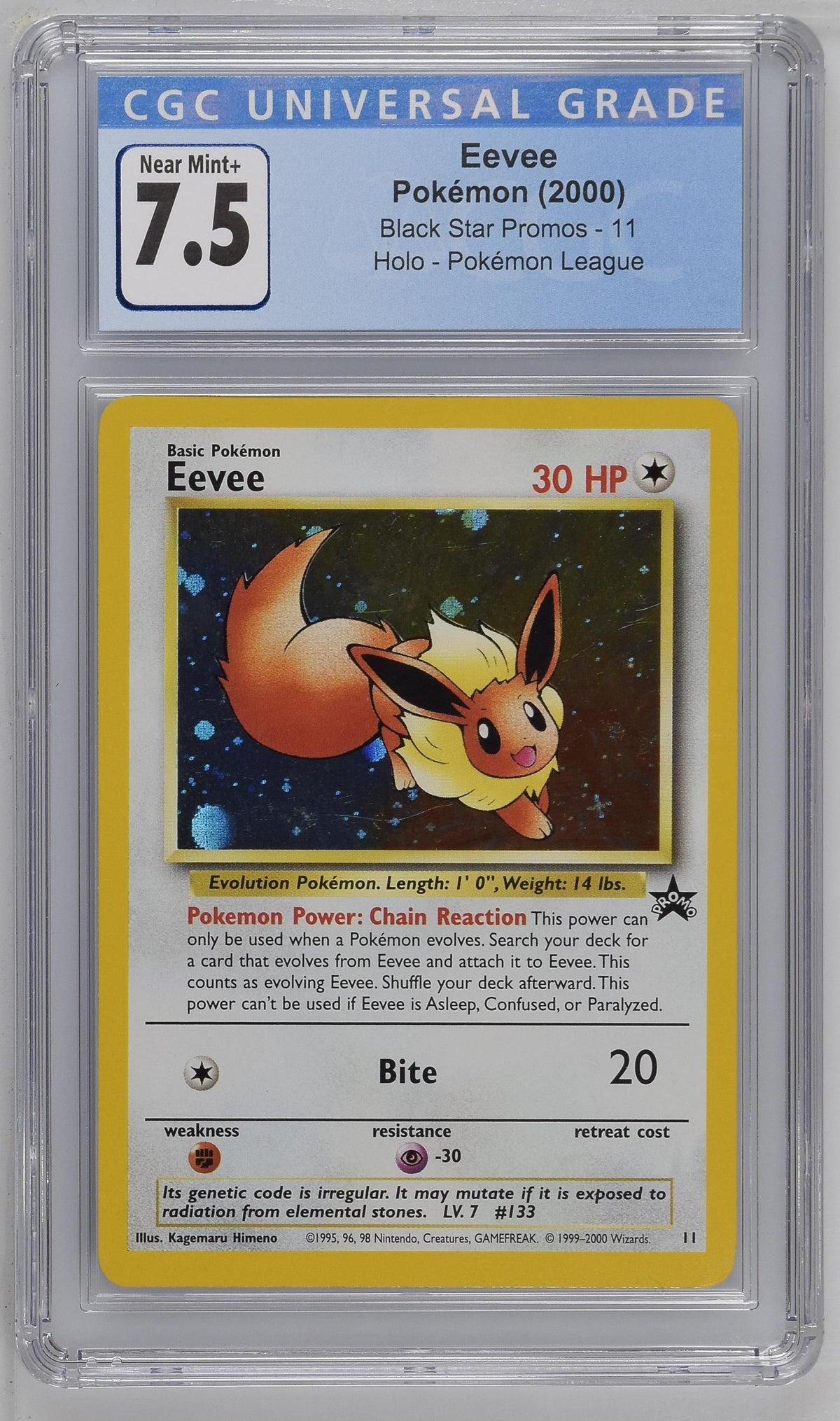 2000 Black Star Promos - WotC Eevee CGC 7.5