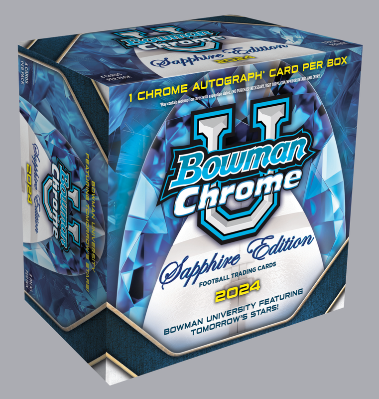 2024 Bowman University Chrome Football Sapphire Edition Box (SALE)