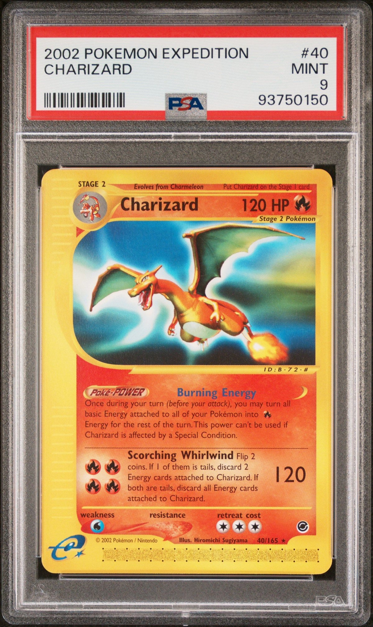 2002 Pokemon Expedition Charizard PSA 9