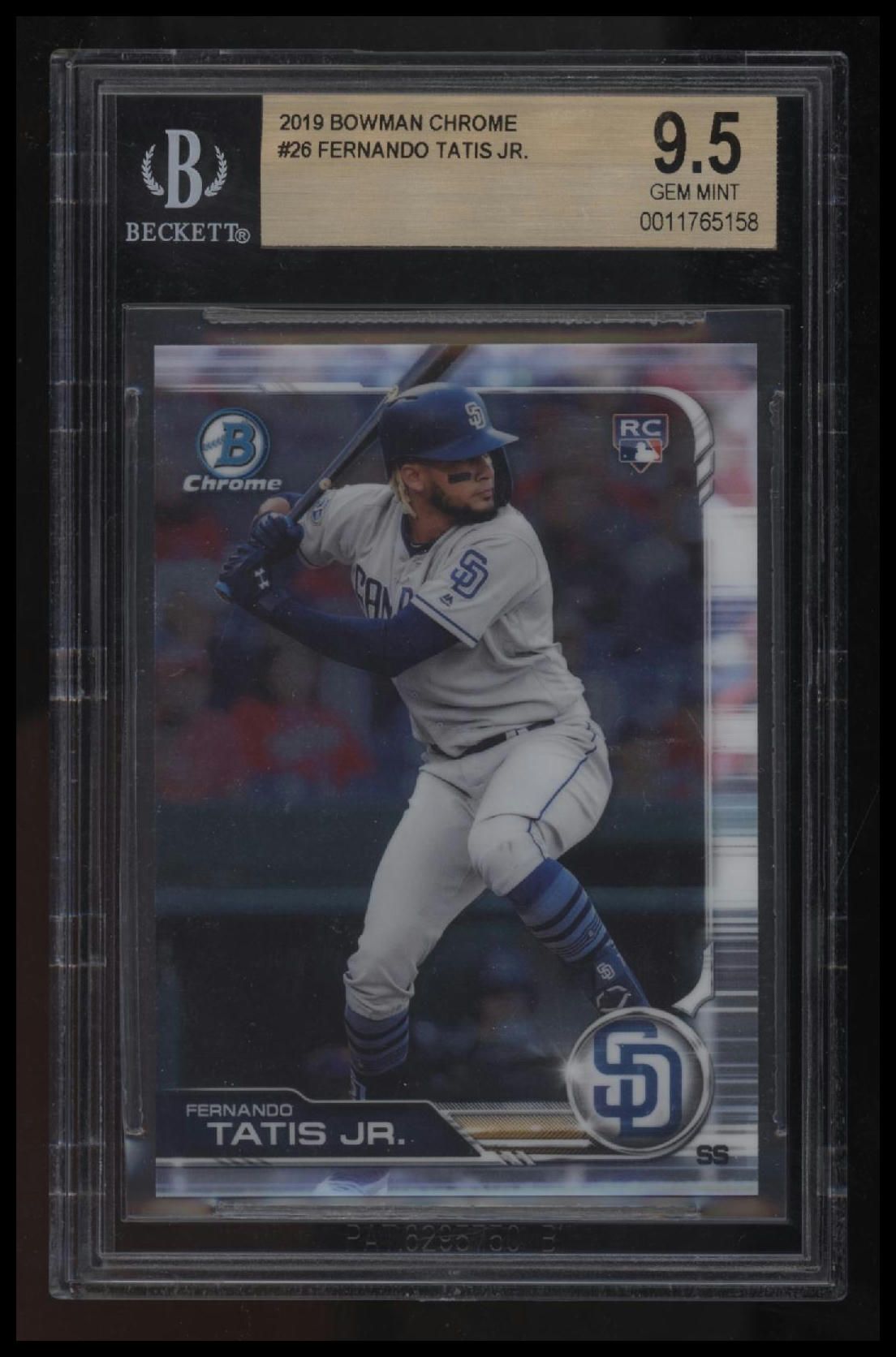 2019 Bowman Chrome Fernando Tatis Jr. RC BGS 9.5