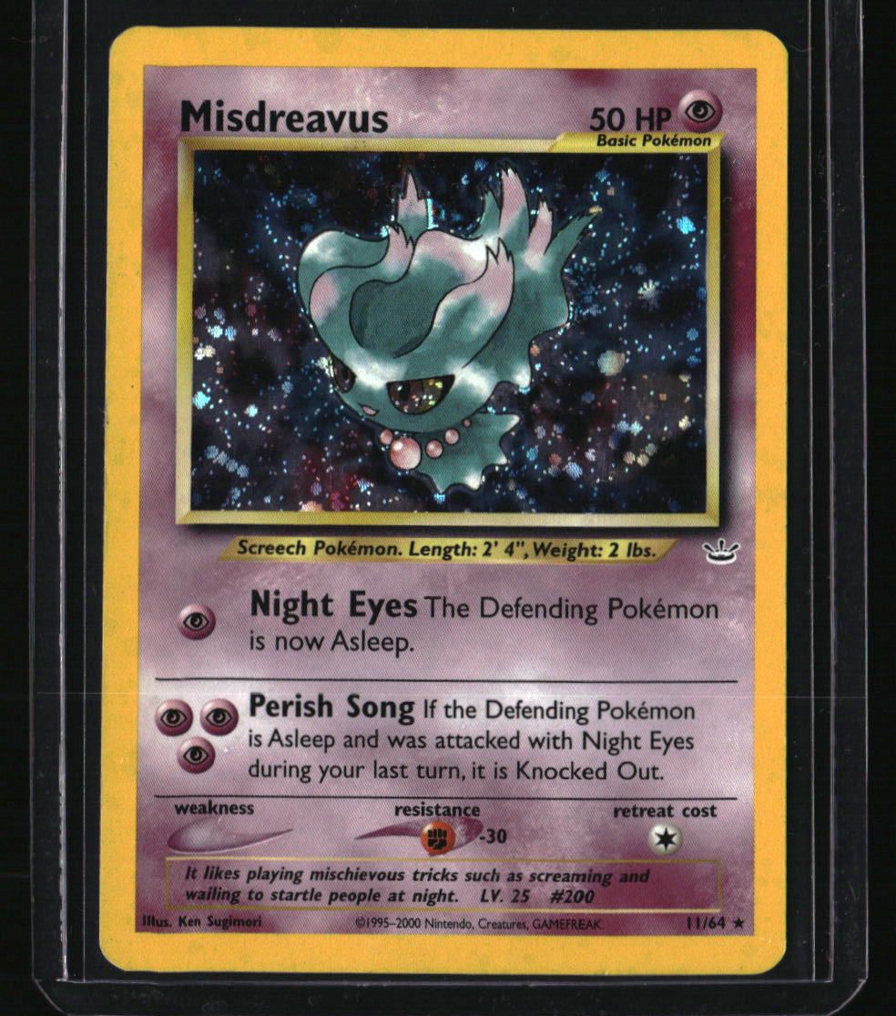 Neo Revelation Misdreavus Double Holo Error