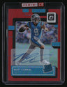 2022 Donruss Optic #204 Matt Corral Rated Rookies RPS Autographs Red #/75