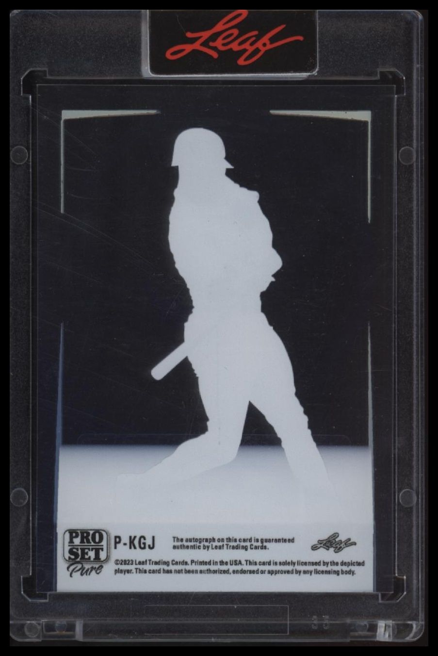 2023 Pro Set Pure Ken Griffey Jr. Platinum Autographs Green Spectrum #/6