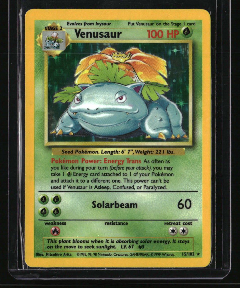 Base Set Venusaur Holo LP 10001252