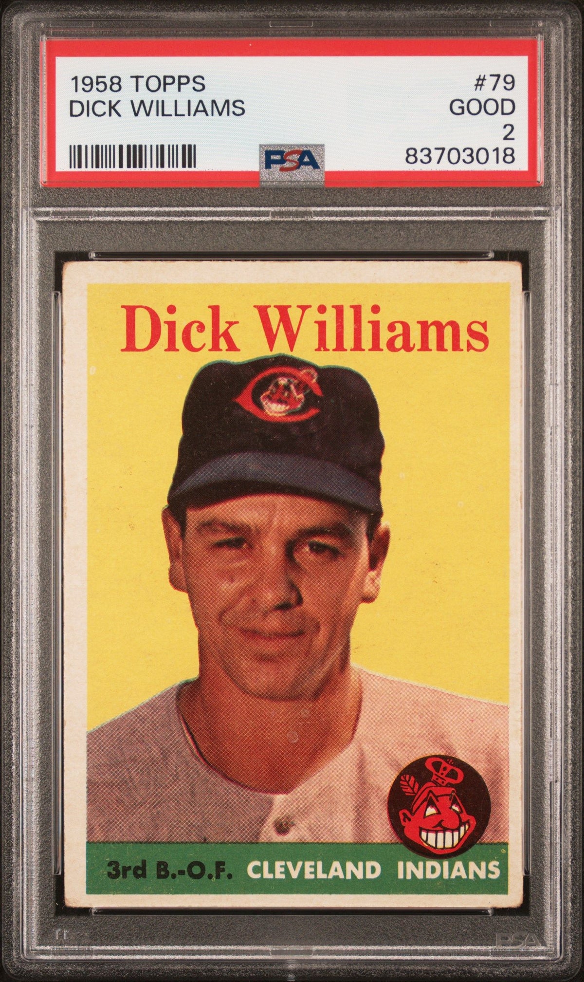 1958 Topps Dick Williams PSA 2