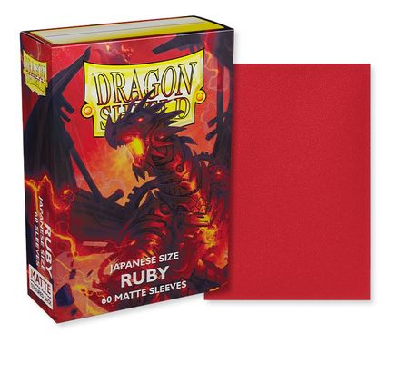 Dragon Shield Japanese Matte Sleeves - Ruby