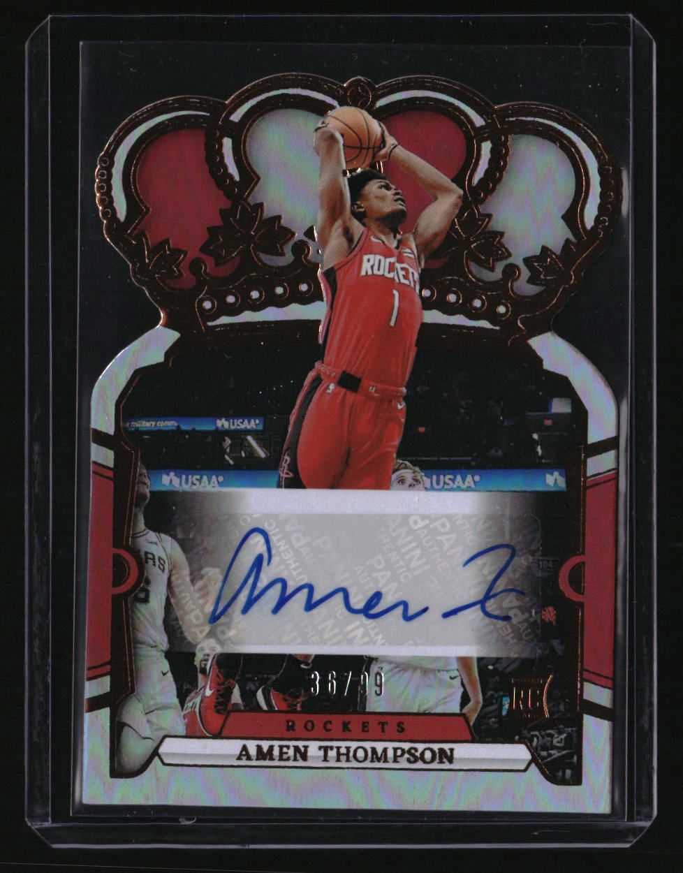 2023-24 Panini Crown Royale Amen Thompson Rookie Crown Autographs #/99