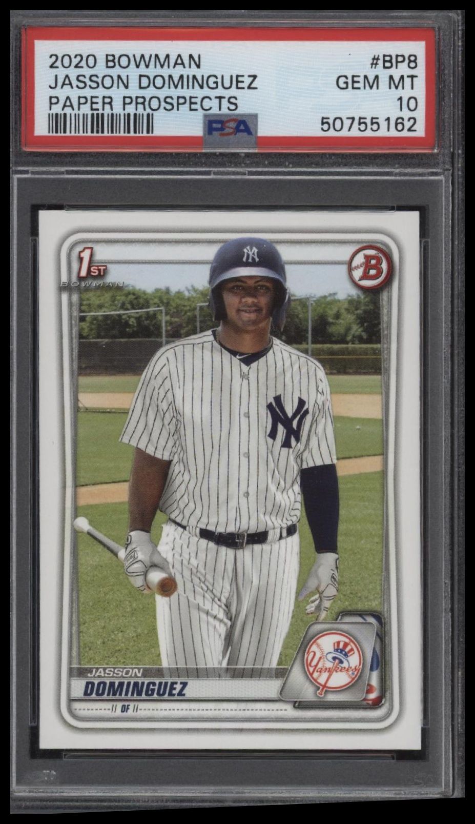 2020 Bowman Paper Prospects #BP8 Jasson Dominguez Paper Prospects PSA 10