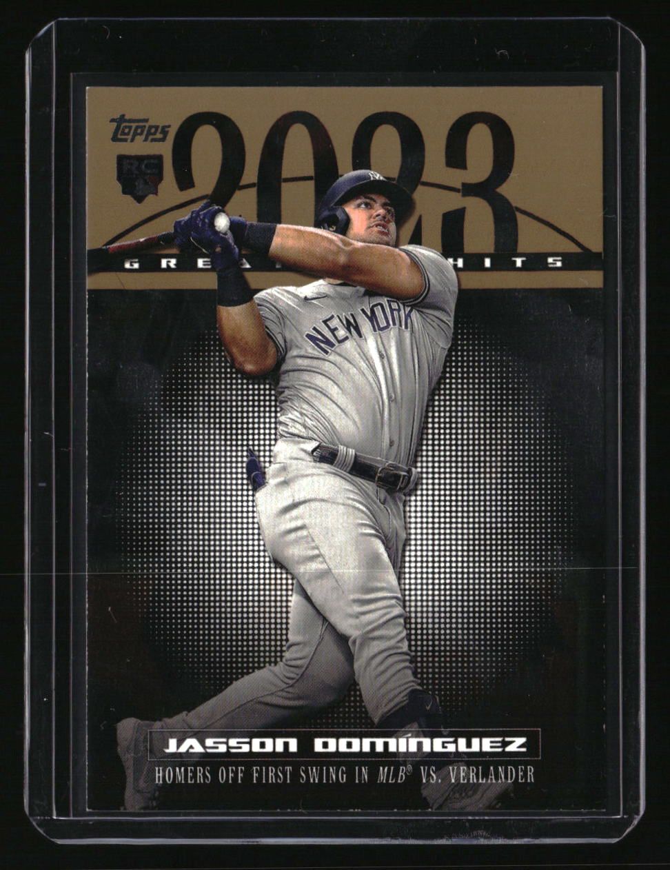 2024 Topps Jasson Domínguez 2023 Greatest Hits Gold #/75