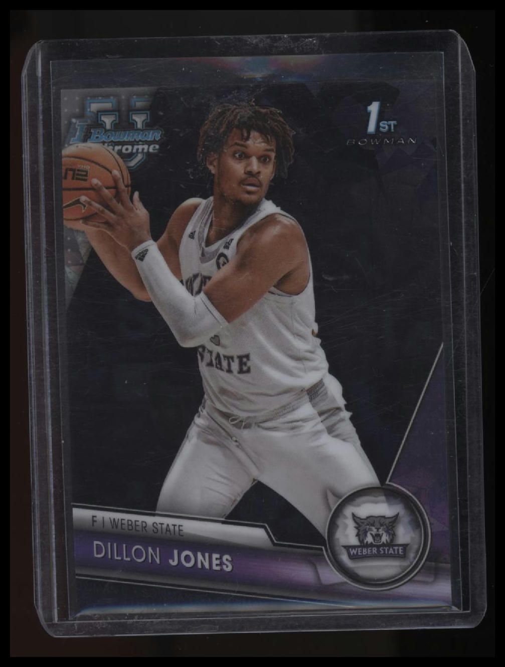 2023-24 Bowman University Chrome Dillon Jones Black Sapphire /10 Jersey # 2/10