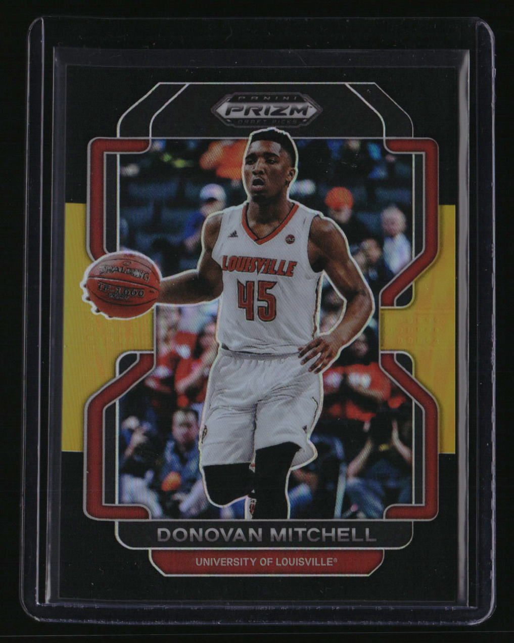 2022 Panini Prizm Draft Picks Donovan Mitchell Black Gold #/5