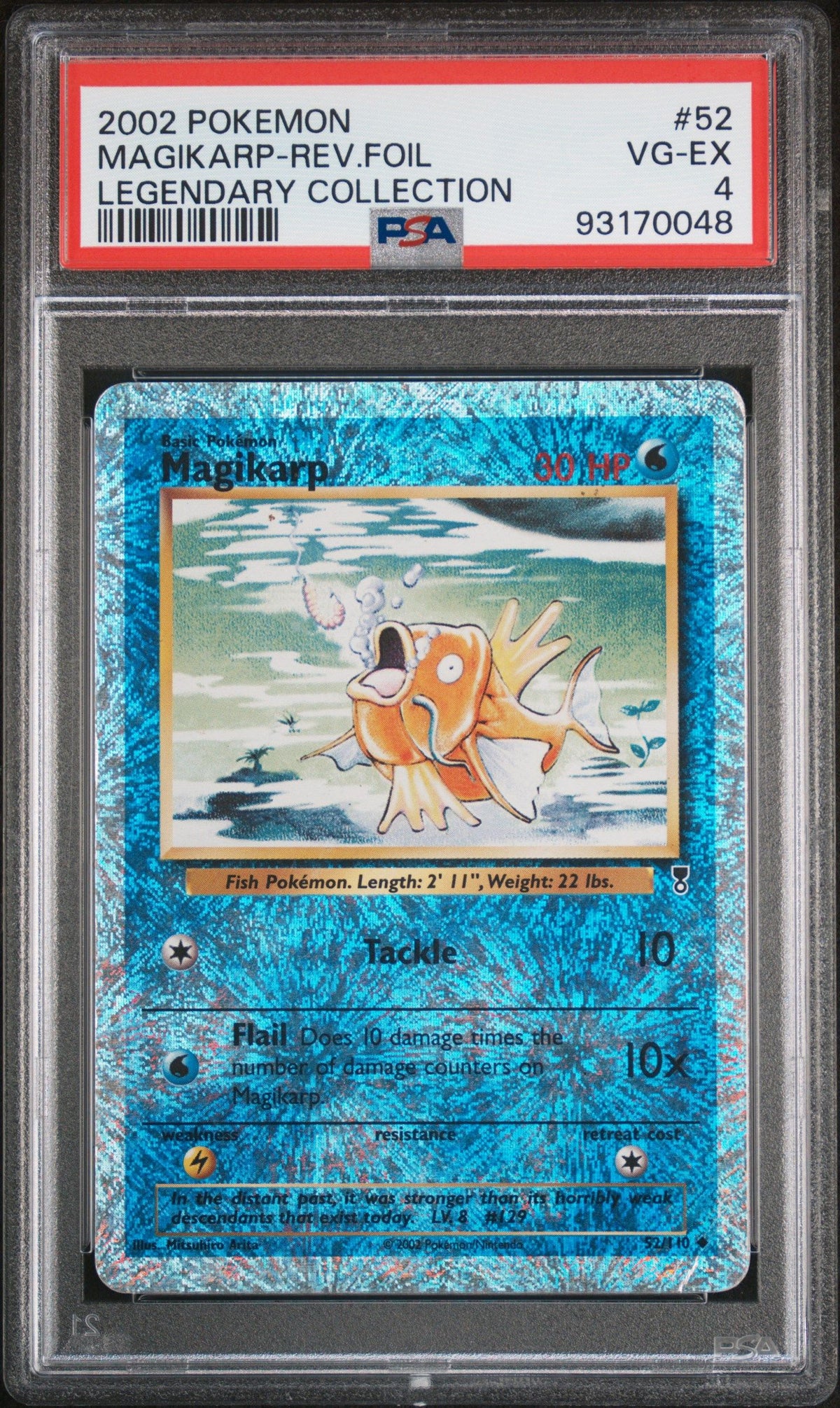 2002 Pokemon Legendary Collection Magikarp-Rev.Foil Legendary Collection PSA 4