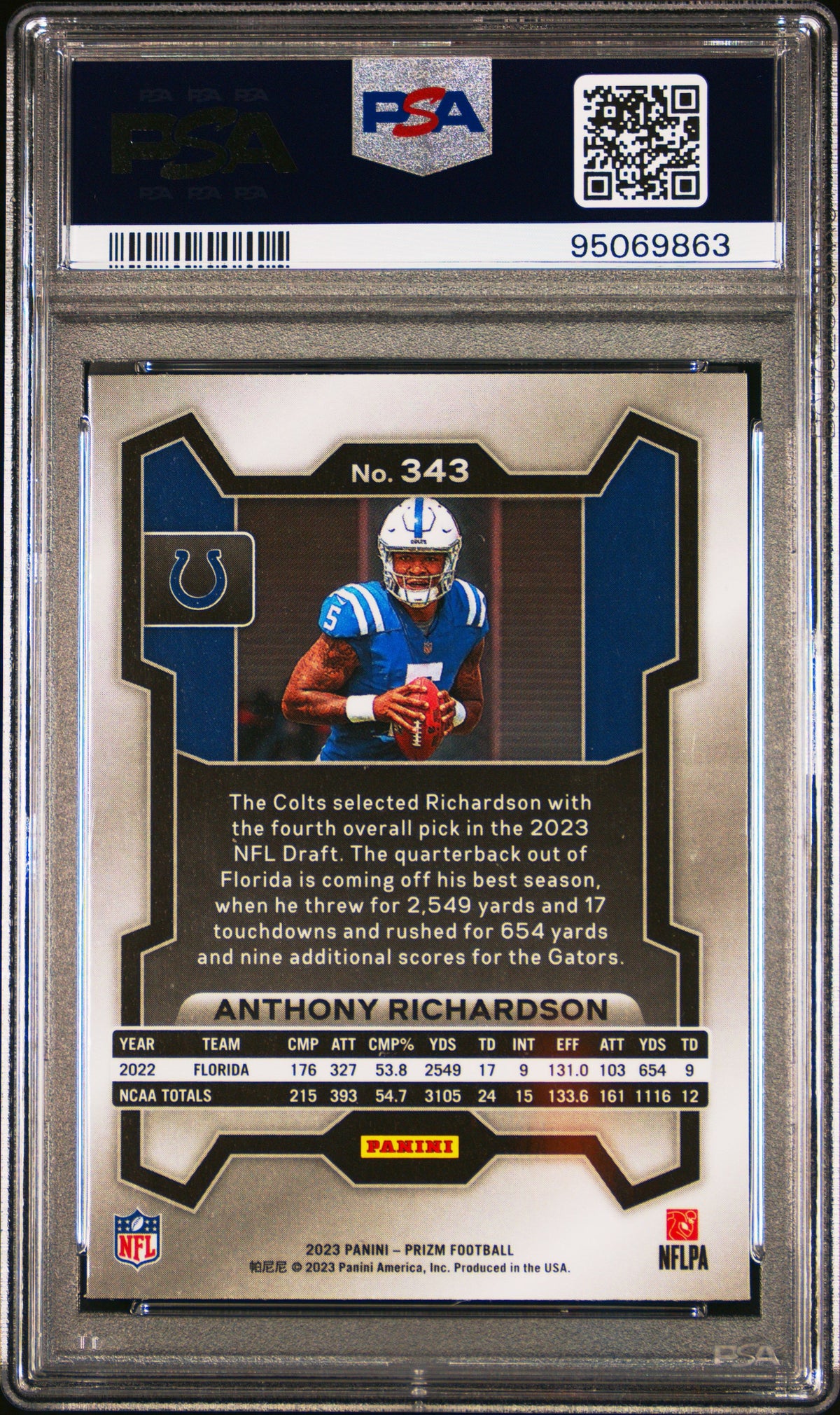 2023 Panini Prizm Anthony Richardson PSA 9 95069863