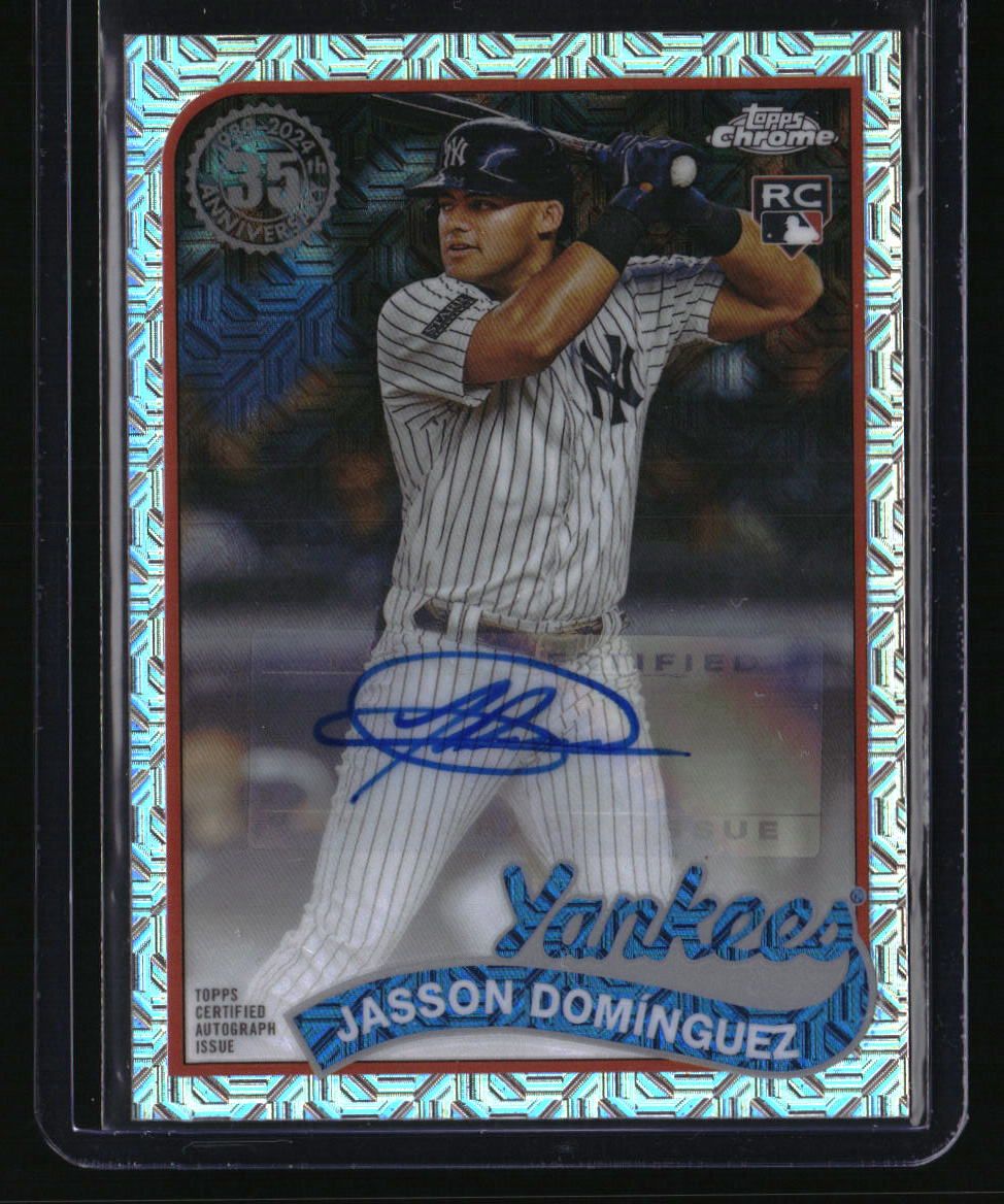 2024 Topps Jasson Domínguez 1989 Topps 35th Anniversary Chrome Autographs #/99