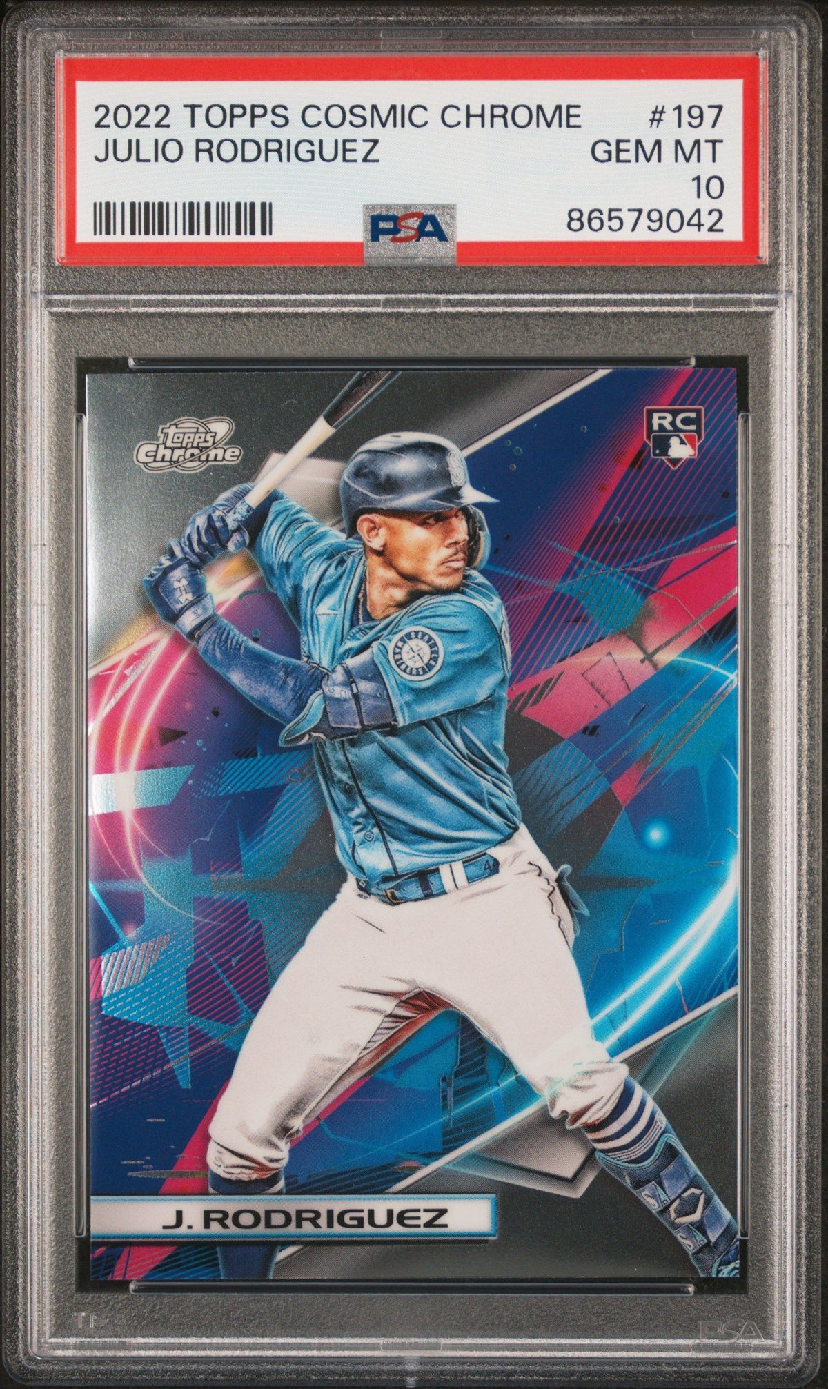 2022 Topps Cosmic Chrome Julio Rodriguez PSA 10