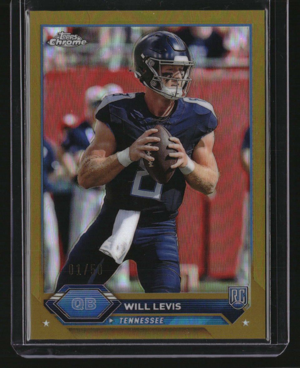 2023 Topps Composite Will Levis Topps Chrome Gold Refractors #1/50