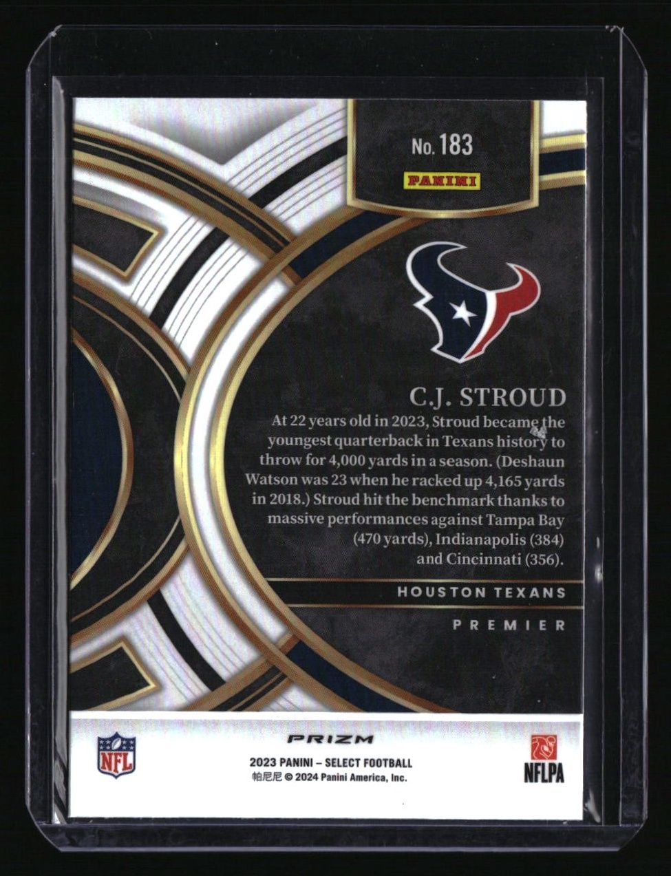 2023 Panini Select C.J. Stroud Silver Prizms