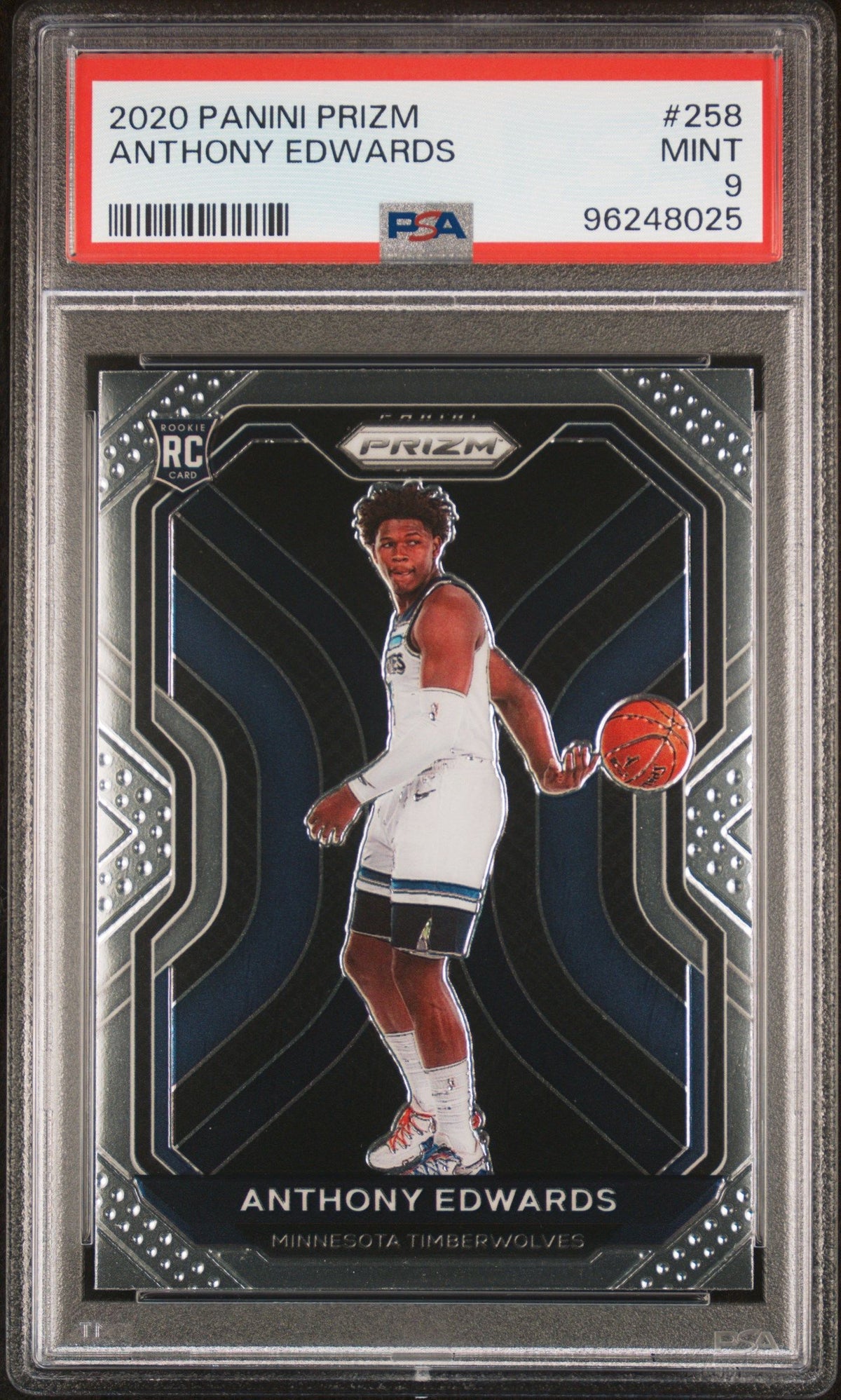 2020 Panini Prizm Anthony Edwards PSA 9