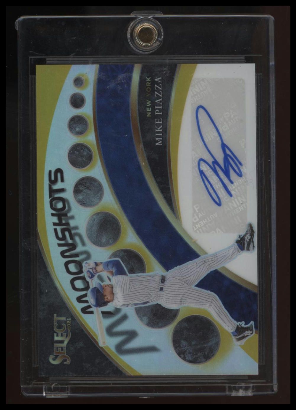 2021 Panini Select Mike Piazza Moon Shots Signatures Gold #/10