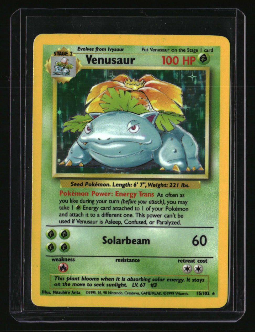 Base Set Venusaur Holo LP 10001253