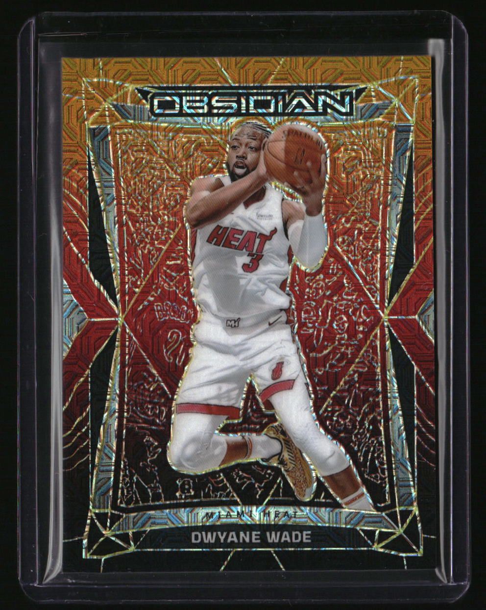 2023-24 Panini Obsidian Dwayne Wade Electric Etch Molten Mojo #/10