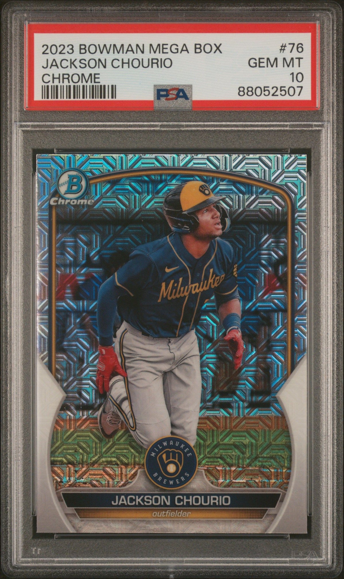 2023 Bowman Mega Box Chrome Jackson Chourio Chrome PSA 10