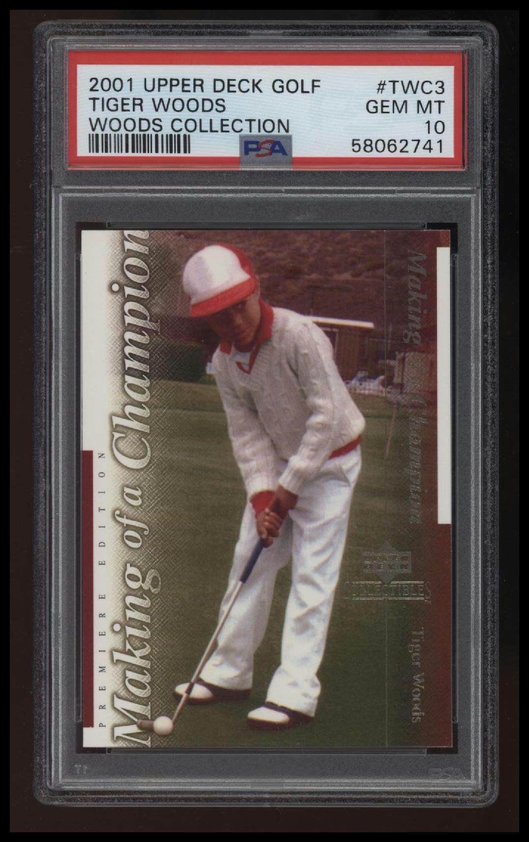 2001 Upper Deck Tiger Woods Collection Tiger Woods PSA 10 58062741