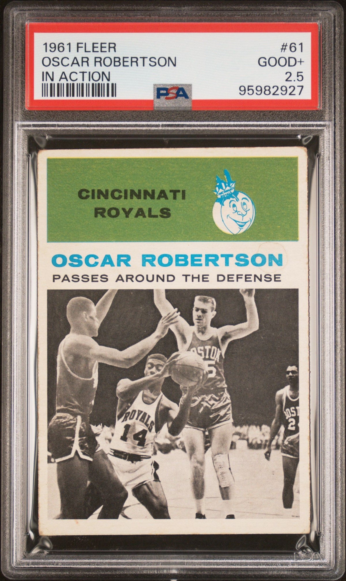 1961 Fleer Oscar Robertson In Action PSA 2.5