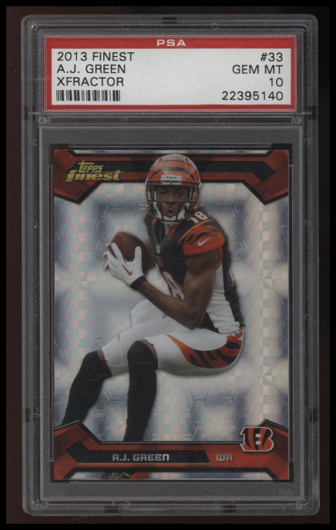 2013 Finest A.J. Green Xfractor PSA 10