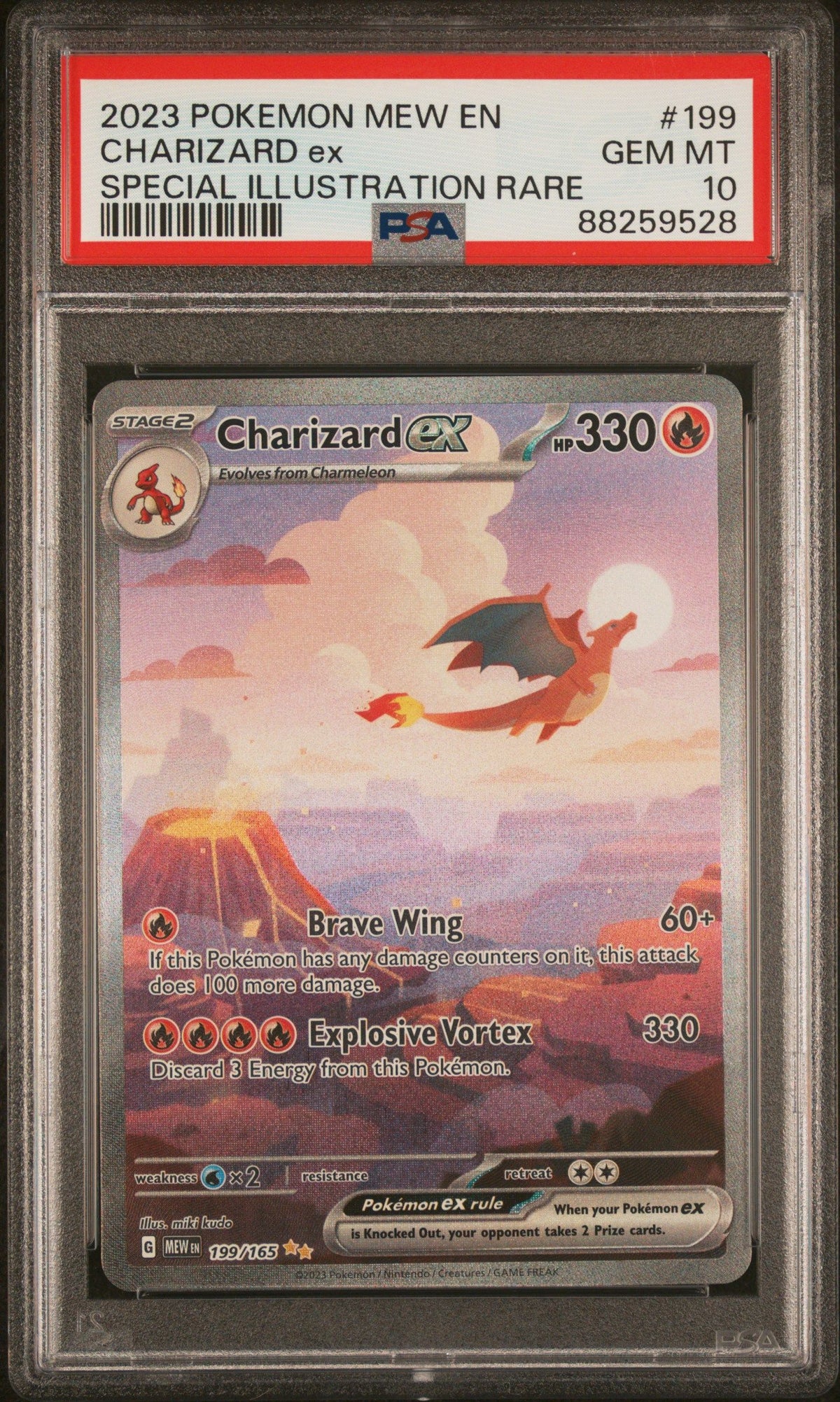 2023 Pokemon Mew En-151 Charizard Ex Special Illustration Rare PSA 10