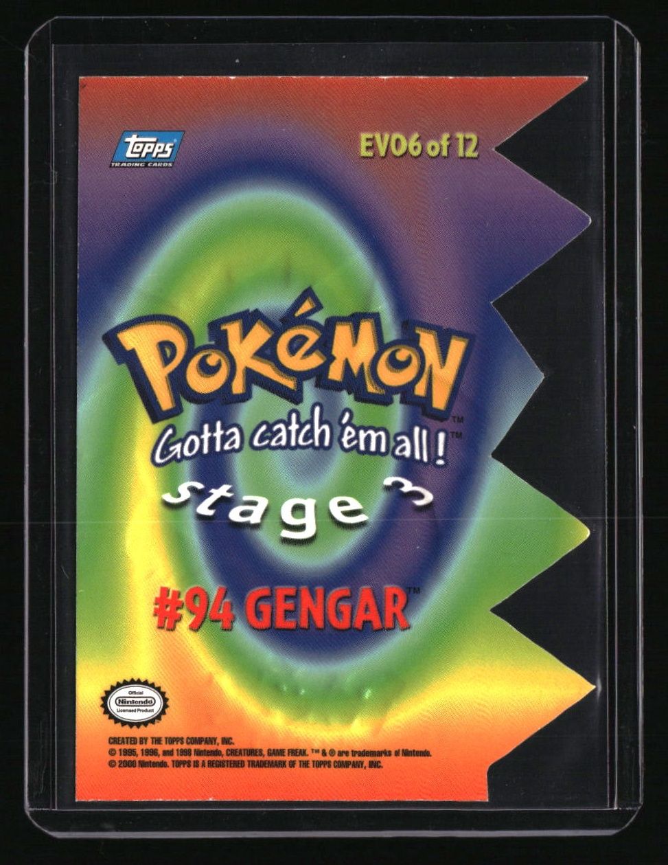 Topps Gengar #EV06 #94 Die cut