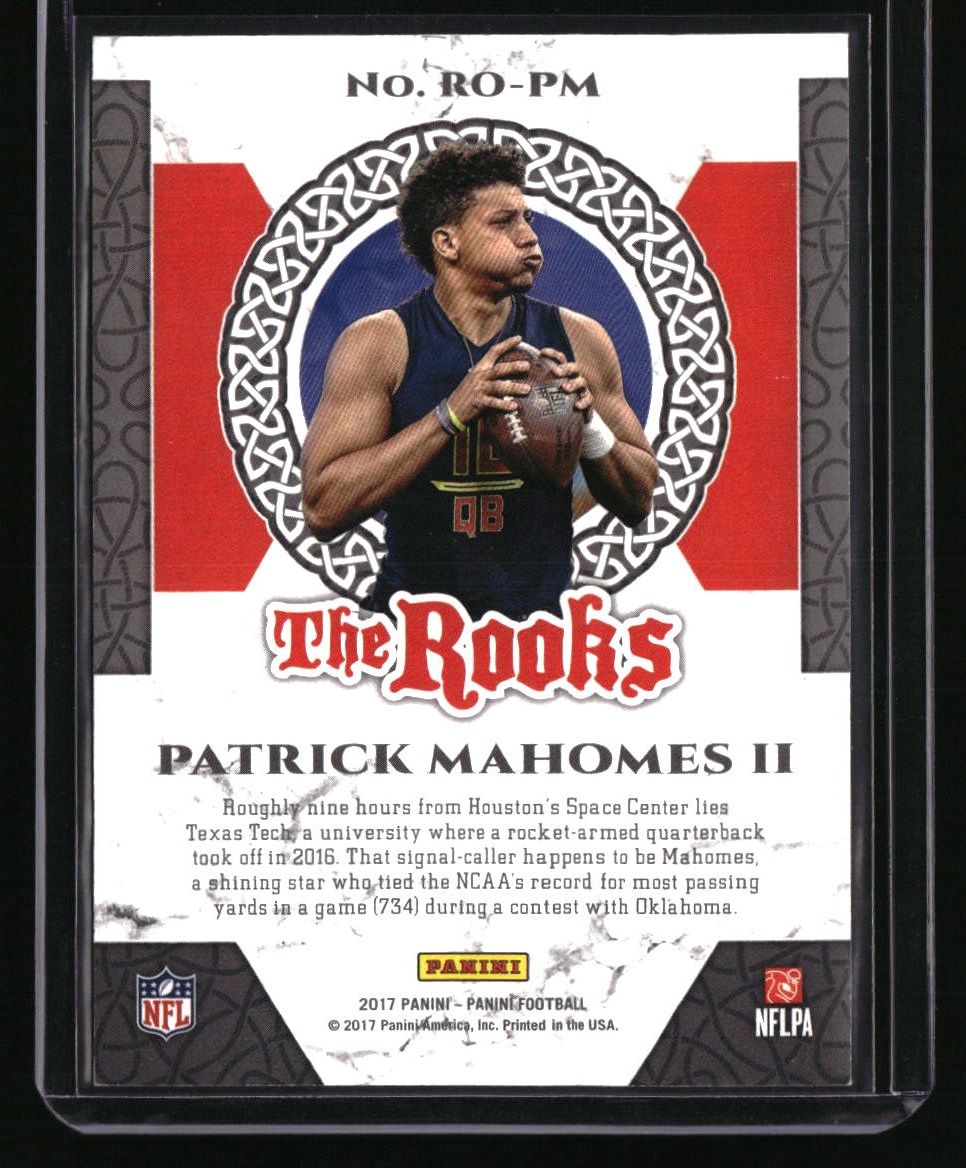 2017 Panini Patrick Mahomes II The Rooks Green #/399