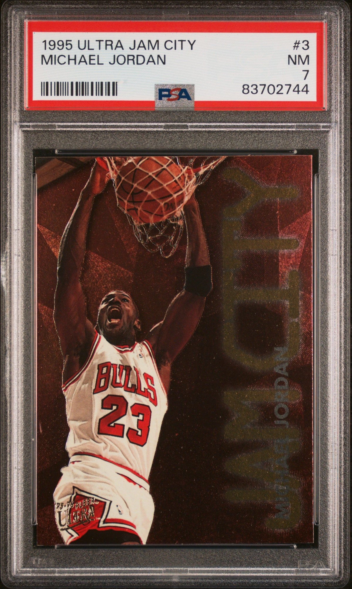 1995 Ultra Jam City #3 Michael Jordan PSA 7